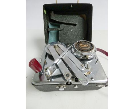 A 1930's Mikky Japanese portable vintage gramophone 