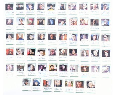 Star Trek The Next Generation - Rittenhouse Archives 2010 - a collection of x58 signed trading cards; Brenda Bakke, Clyde Kus
