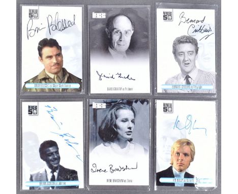 The Avengers (TV Series 1961-1969) - Unstoppable Cards - a collection of x6 signed trading cards. Autographs include; Irene B
