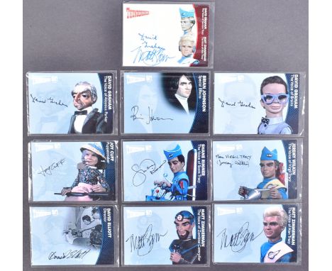 Thunderbirds (Gerry Anderson) - Unstoppable Cards - a collection of x10 signed trading cards. Autographs include; David Graha