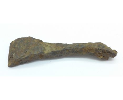 A small Viking axe head, c.850