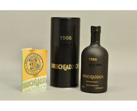 A BOTTLE OF BRUICHLADDICH 'BLACKER STILL' ISLAY SINGLE MALT SCOTCH WHISKY, aged 20 years, distilled in 1986 and bottled in 20