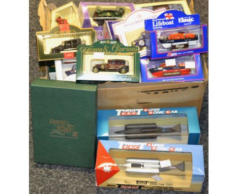 Toys - A Lledo Thrust SSC Jordanian Special Limited Edition; another similar; a Castrol 100 Years boxed set; RNLI Lifeboats; 