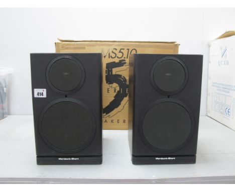 Pair of Mordaunt short MS 5.10 Bookshelf Speaker, in original box with instructions.