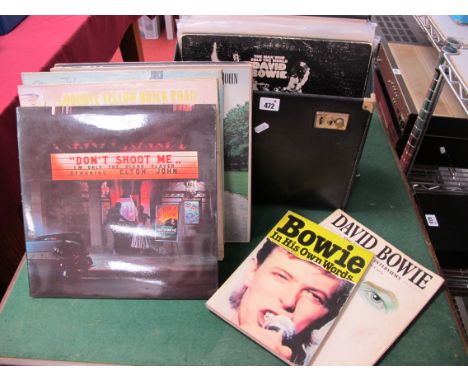 David Bowie, Joni Mitchell, Elton John and Bob Dylan L.P's, twenty seven releases, comprising of four from Bowie, eight Dylan