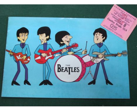 The Beatles Show, Gaumont Theatre, Sheffield, 8th December 1965 ticket and concert programme.