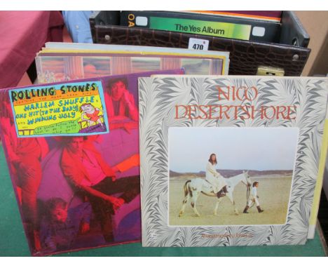 A Twenty Five LP Collection with Noteworthy Albums, such as Nico - Desertshore (Reprise RSLP 6424, 1971), Brian Eno - Apollo 