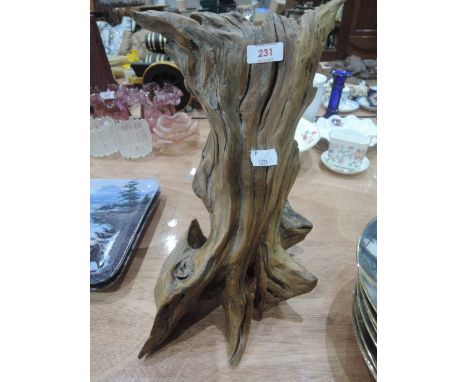 A piece of driftwood art