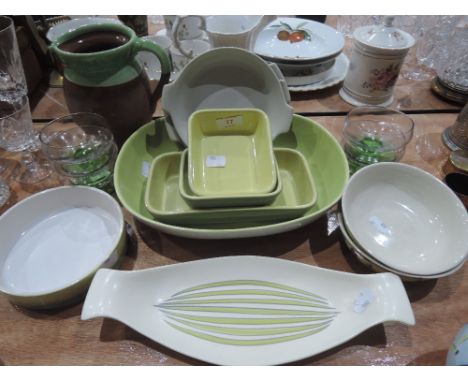 A selection of ceramics including Poole, Denby etc