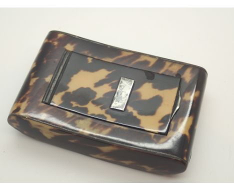 Tortoiseshell snuff box probably Victorian 