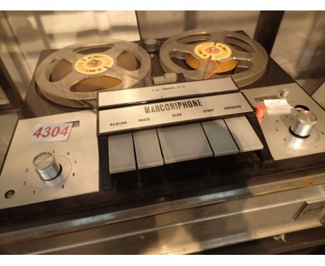 Vintage Marconiphone reel to reel tape recorder    CONDITION REPORT:  The electrical items included in this lot have been PAT