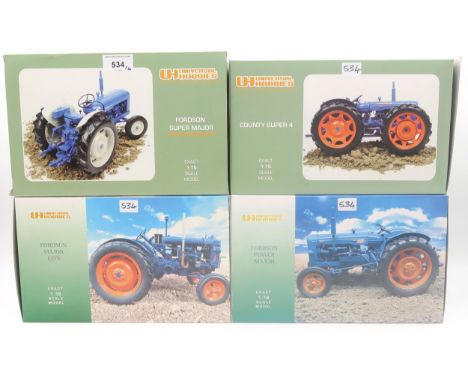 Boxed Universal Hobbies 1:16-scale die-cast model Fordson Major E27N, Power Major and Super Major New Performance tractors; t