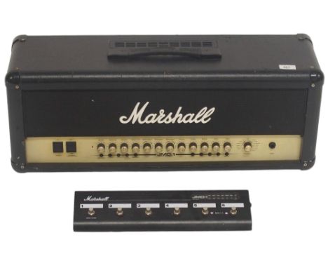 A Marshall JMD:1 Amplifier Head, 50 Watts, Model: JMD 50, and a JMD:1 footswitch Model: PEDL-10048 Condition Report:Available