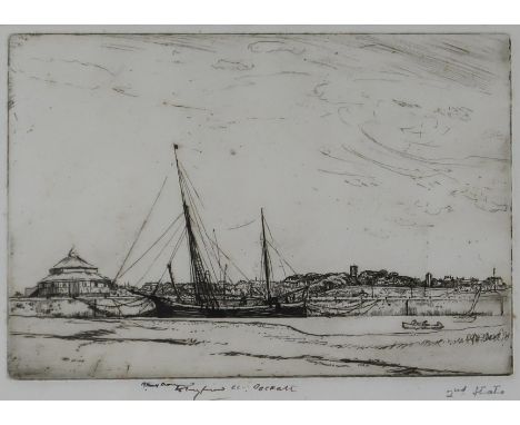 FRANCIS SEYMOUR HADEN (ENLGISH 1818-1910) &nbsp;HARRY KELLY'S, PUTNEY &nbsp;Etching, signed lower right, 14 x 19cm &nbsp;Titl