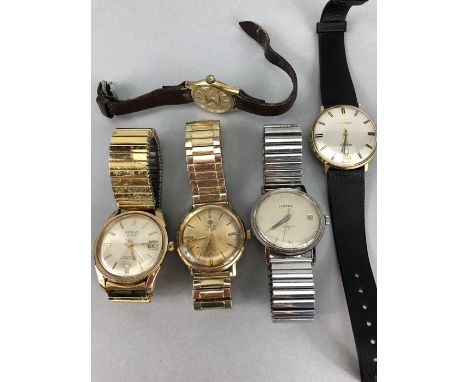 Collection of vintage watches to include: Zodiac, Mondia, Heno, Benrus &amp; Longines
