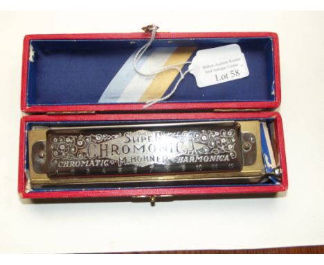 Cased Hohner Harmonica