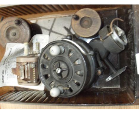 Five vintage fishing reels 