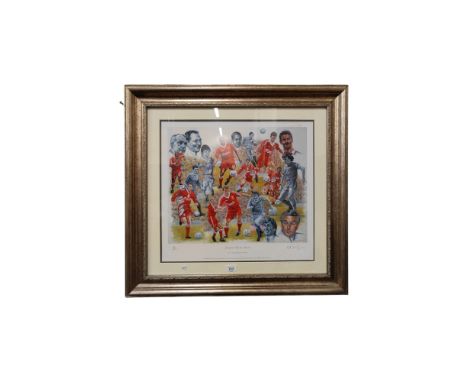 SIGNED LTD EDITION PRINT SIGNED BY PETER DEIGHAN - LIVERPOOL F.C