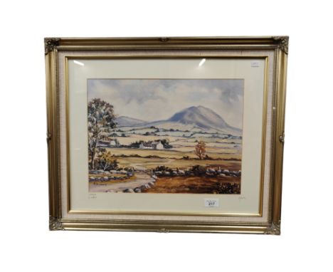 NICELY FRAMED SINGED PRINT - SLEMISH - R.W.YOUNG 