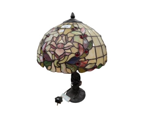 LARGE TIFFANY STYLE LAMP 