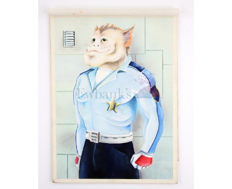 Space Police (1986) - Original concept artwork of Officer Dick, from the project created by Gerry Anderson and Christopher Bu