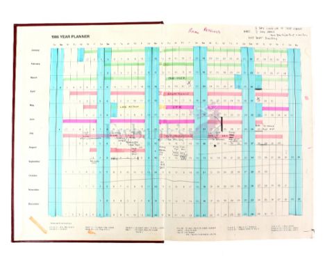 Terrahawks - A full size diary from 1986 containing an amazing detail of information on the Gerry Anderson and Christopher Bu