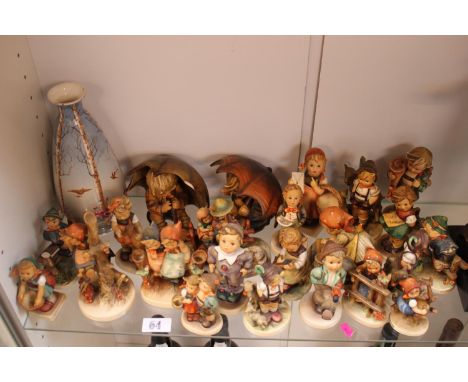 Collection of Hummel figures inc. Appletree girl, Boy and Girl with umbrellas 