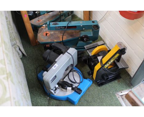 Clarke Woodworking Scroll Saw, Powerbase Saw and a Perform belt sander 