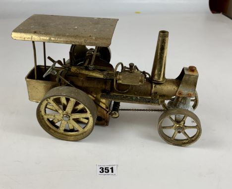 Brass steam engine 12” long x 7.5” high