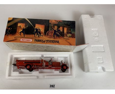 Boxed Matchbox Models of Yesteryear Fire Engine Series YSFE01 1930 Ahrens-Fox