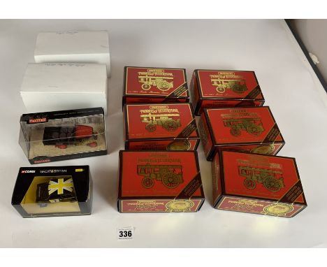 6 boxed Matchbox Models of Yesteryear 1905 Fowler Showmans Engines, boxed Fuller’s Foden C Type wagon, boxed Corgi Classic  M