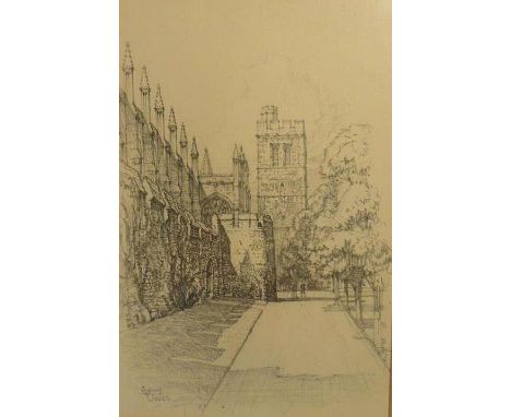 After Sydney R. Jones (1881-1966),
a study of a tower,
off-set lithographic print,
25 x 16.5 cm,
together with thirteen other