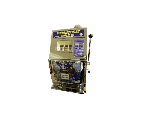 Mills Bell-O-Matic Spanish Gold 1961 One Arm Bandit. Manufactured for the British market in the early 1960s when Mills Bell-o
