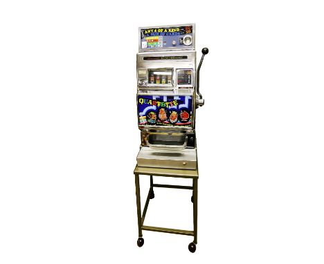 Aristocrat Ainsworth Kingsway 1973 Quartette Electro Mechanical One Arm Bandit upon purpose built stand. With the success of 