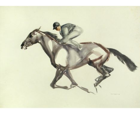 § John Rattenbury Skeaping, RA (British, 1901–1980) Going Down signed lower right "John Skeaping '69" watercolour 54 x 74cm (