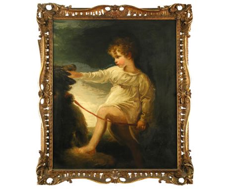 Follower of Sir Thomas Lawrence, PRA (British, 1769-1830) Portrait of Master William Lock of Ardfry, County Galway, with his 