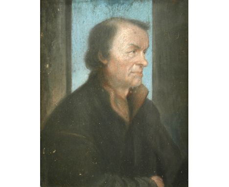 After Hans Holbein  A portrait of Johann Froben (1460 - 1527) pastel on paper laid to board 36 x 29cm (14 x 11in) Other Notes