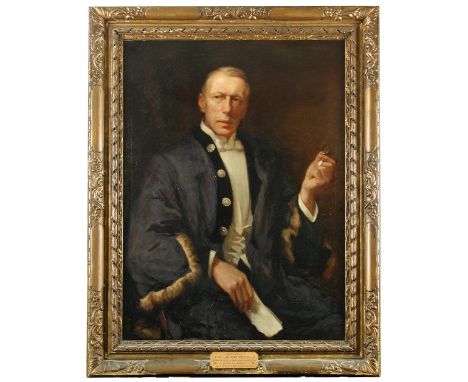English School (20th Century)  Portrait of Frederick Alexander Lindsay-Smith (d.1915), JP, in robes, Chairman of the City of 