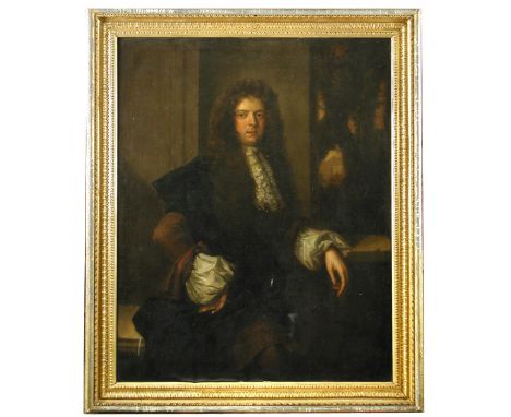 Circle of Willem Wissing  (Dutch, 1656-1687) Portrait of a gentleman, presumed to be a member of the Alington family, three q