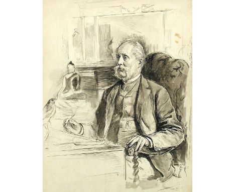 Theodore Blake Wirgman British (1848-1925) A small group of drawings, sitters including R Westmacott, possibly Sir Richard St