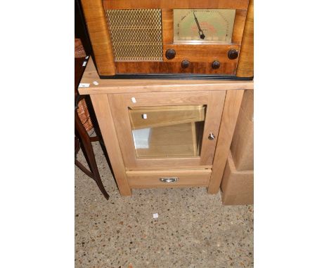 Light oak hi-fi cabinet