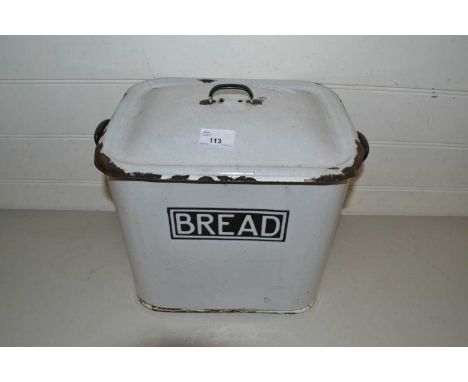 Enamel bread bin