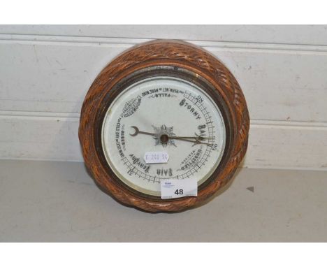 Barometer in rope carved case