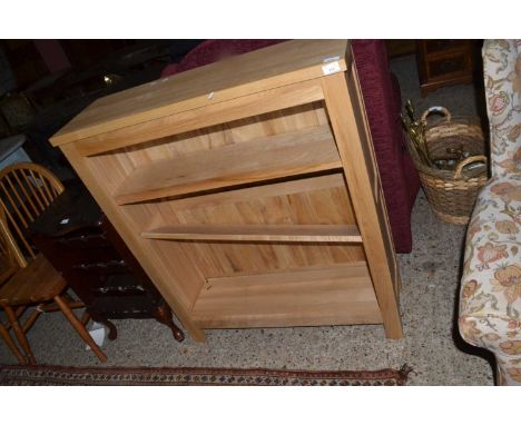 Modern light wood bookcase cabinet