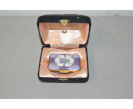Ashley enamel pill box with original case