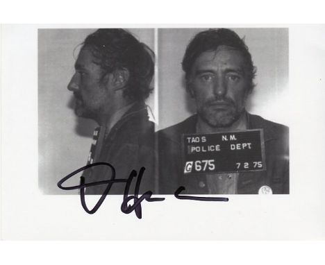 Dennis Hopper signed 6x4 b/w photo.  Good condition 