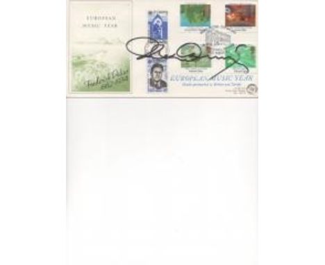 European Music Year Frederick Delius 1862-1934 Fdc Signed Placido Domingo. One Of The Three Tenors.  Rare Item One Of 75 So S