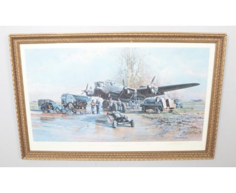 David Shepherd - a signed Limited Edition colour print (265/850), 'Winter of '43, Somewhere in England'. Bears Fine Art proof