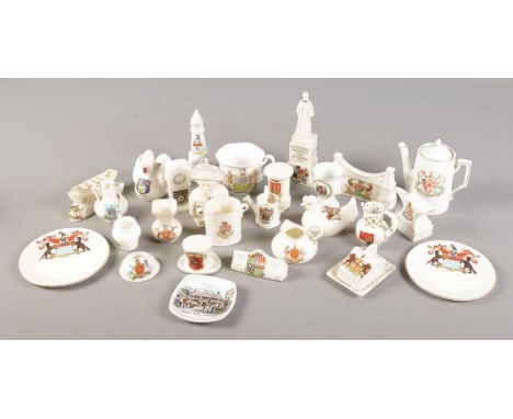 A collection of crested china. Includes Shelley, Corona, Carlton etc.  