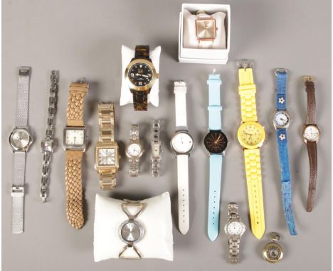A quantity of wristwatches. Including Rotary, Pulsar, etc.  